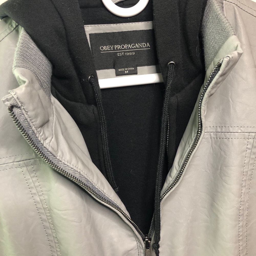 Faux leather jacket